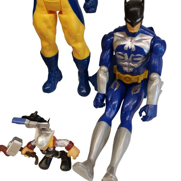 Marvel Actions Figures Batman Thanos King Shark Wolverine Bane Toy Bundle - Picture 3 of 12